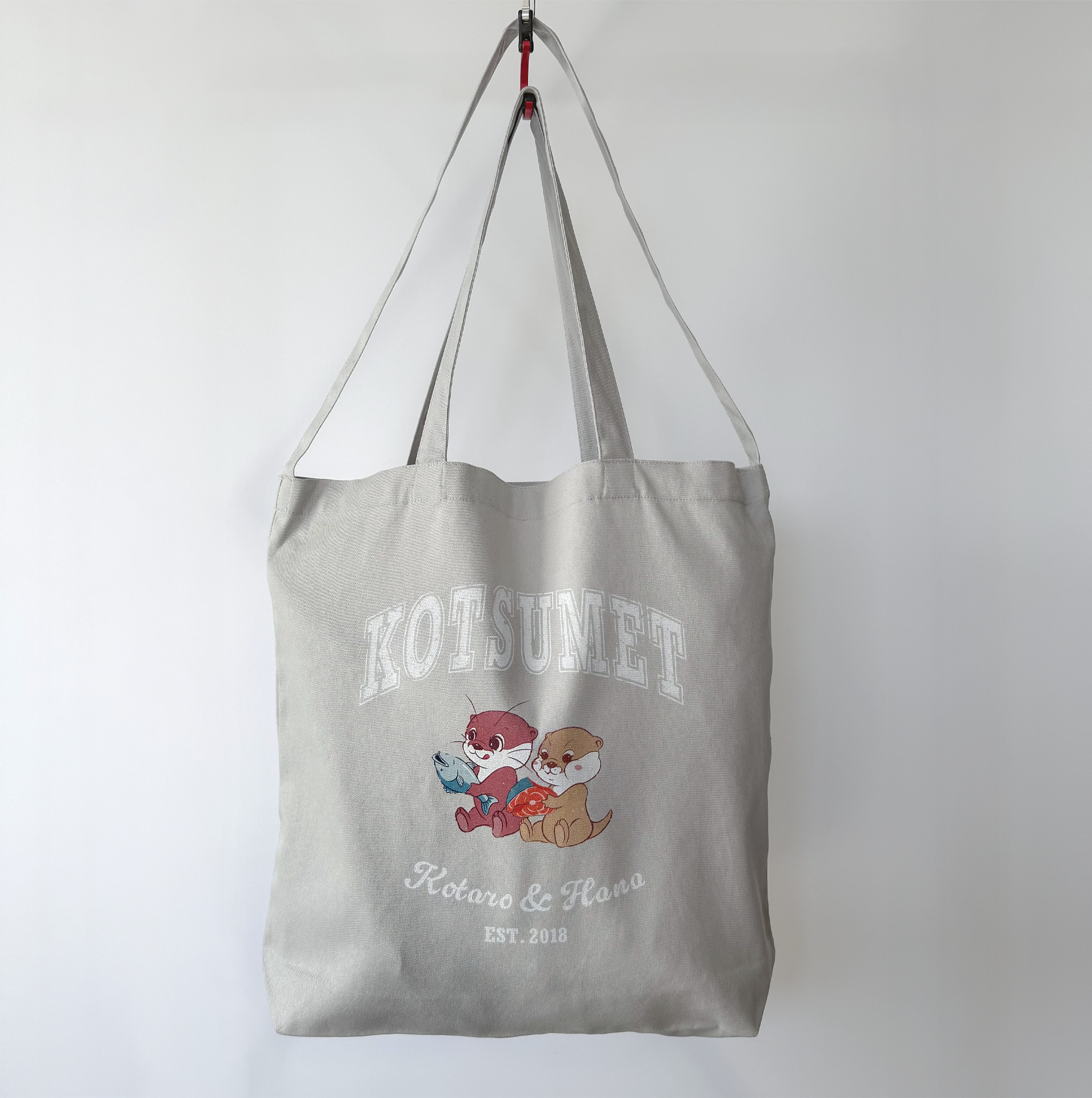カワウソコタハナ 2WAYトートバッグ GRAY – KOTSUMET OFFICIALSTORE