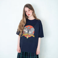 【再入荷】カワウソコタロー&ハナ Tシャツ「HIGH-FIVE」NAVY