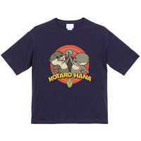 【再入荷】カワウソコタロー&ハナ Tシャツ「HIGH-FIVE」NAVY