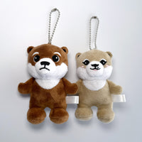 【NEW】カワウソコタロー&ハナ ぬいぐるみマスコットセット (12月初旬以降発送)