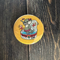 カワウソコタローとハナ 缶バッチ