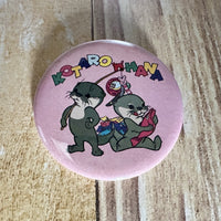 カワウソコタローとハナ 缶バッチ