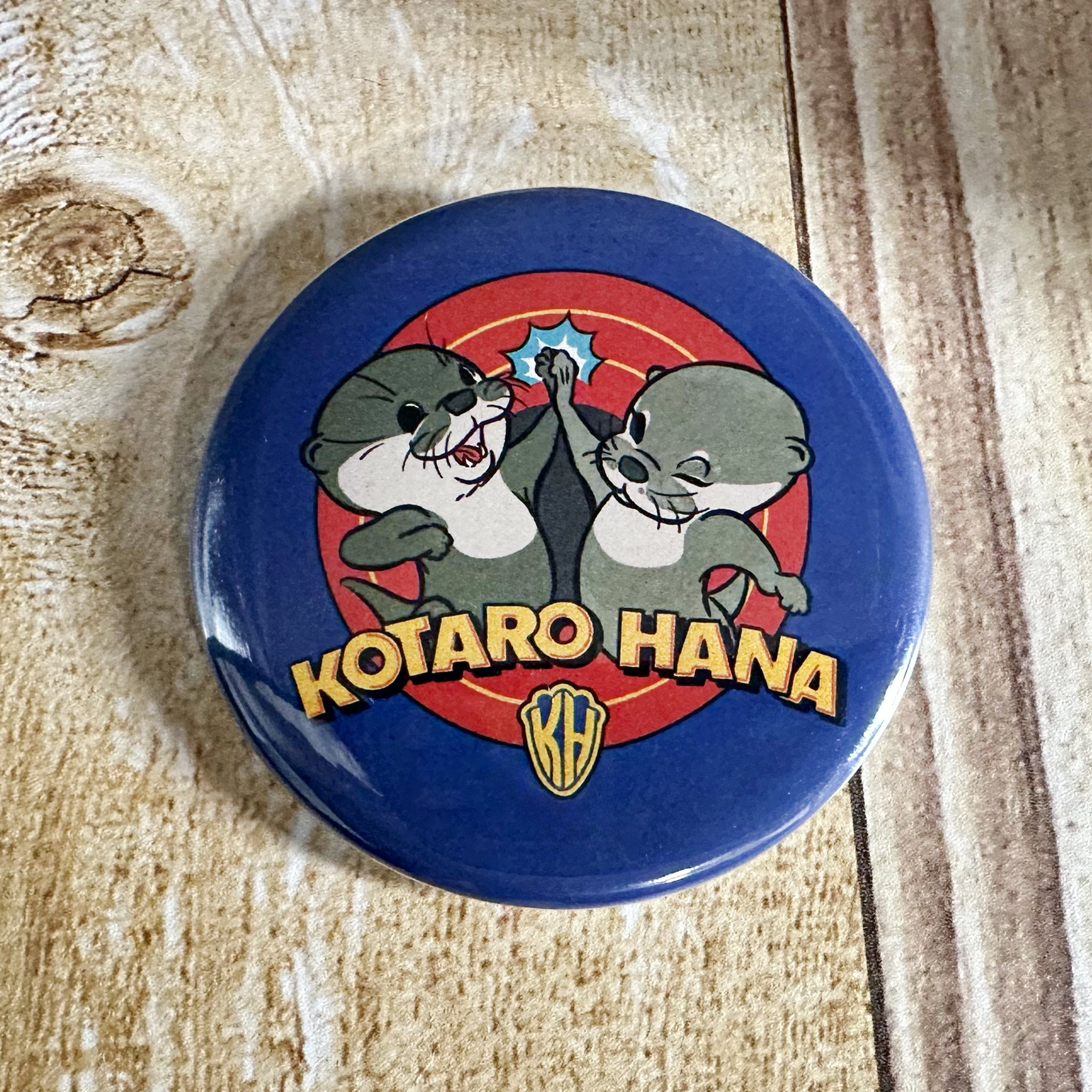 カワウソコタロー＆ハナ カートゥーン缶バッチ 5個セット