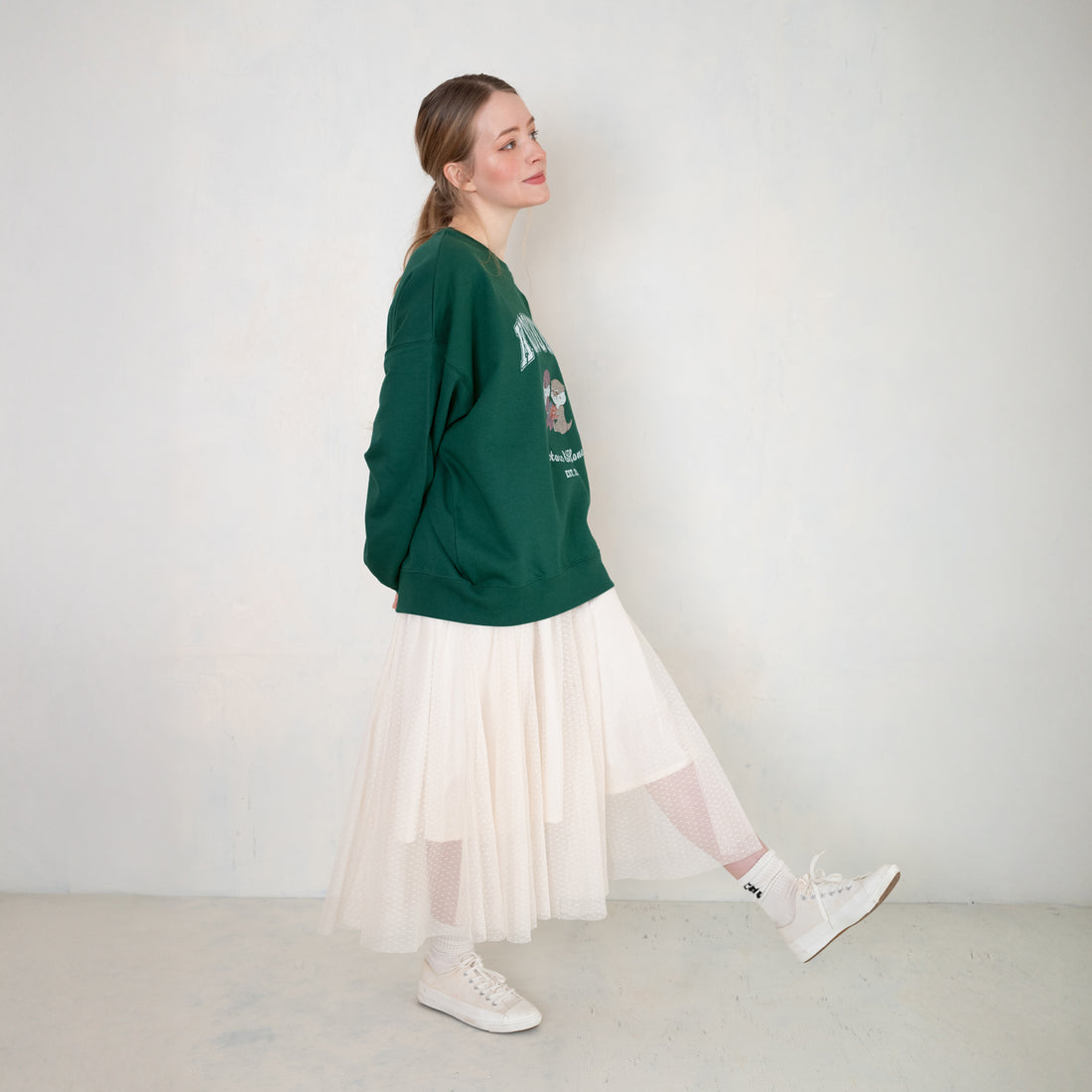 【再入荷】カワウソコタハナ スウェット GREEN