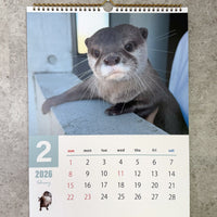 【NEW】カワウソコタロー&ハナ 壁掛けカレンダー2026
