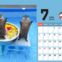 【ダウンロード版】カワウソコタロー＆ハナ 卓上カレンダー2026