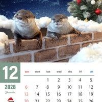 【ダウンロード版】カワウソコタロー＆ハナ 壁掛けカレンダー2026