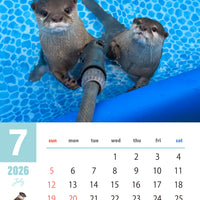 【ダウンロード版】カワウソコタロー＆ハナ 壁掛けカレンダー2026