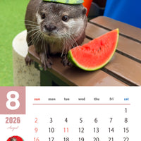 【ダウンロード版】カワウソコタロー＆ハナ 壁掛けカレンダー2026