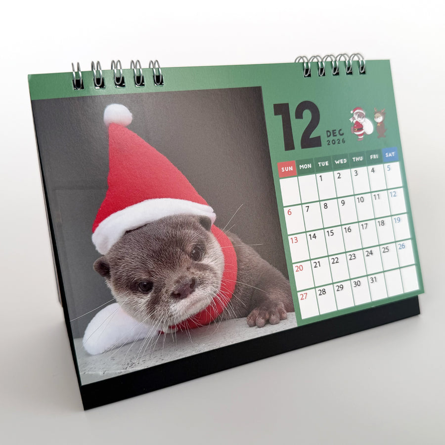 【NEW】カワウソコタロー&ハナ 卓上カレンダー2026