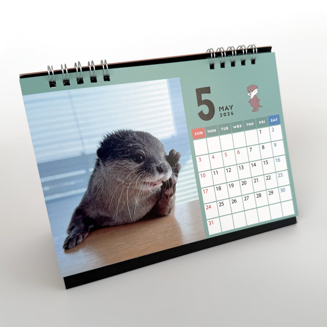 【NEW】カワウソコタロー&ハナ 卓上カレンダー2026