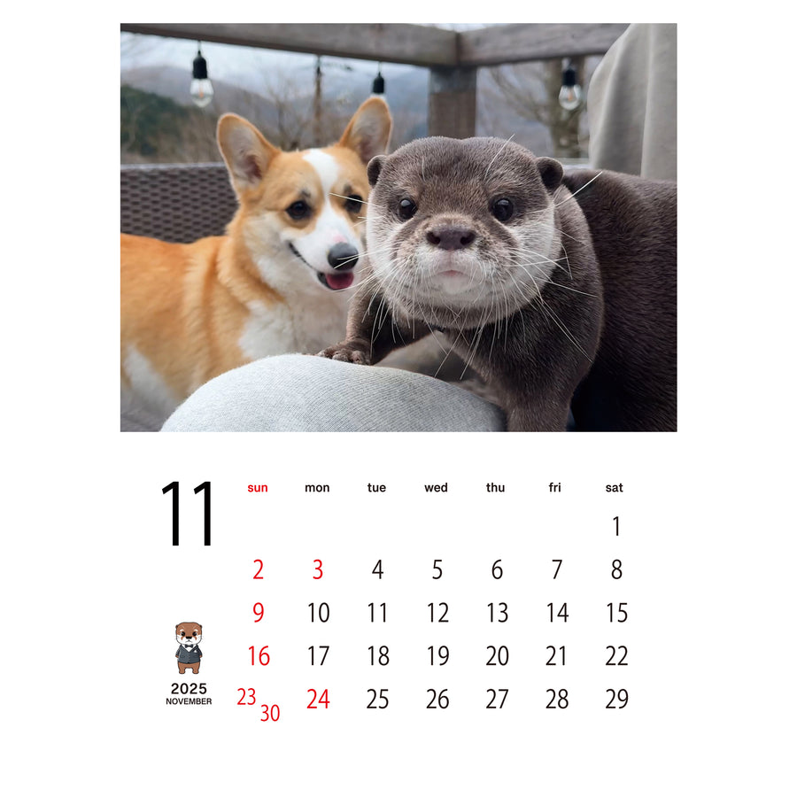 【DIGITAL DOWNLOAD】OTTER KOTARO & HANA 2025 WALL CALENDAR