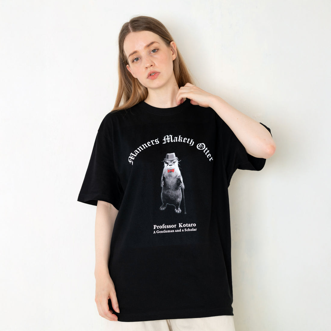 【NEW】Gentle Otter Kotaro T-Shirt – Black