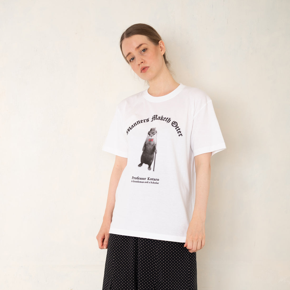 【NEW】Gentle Otter Kotaro T-Shirt – White