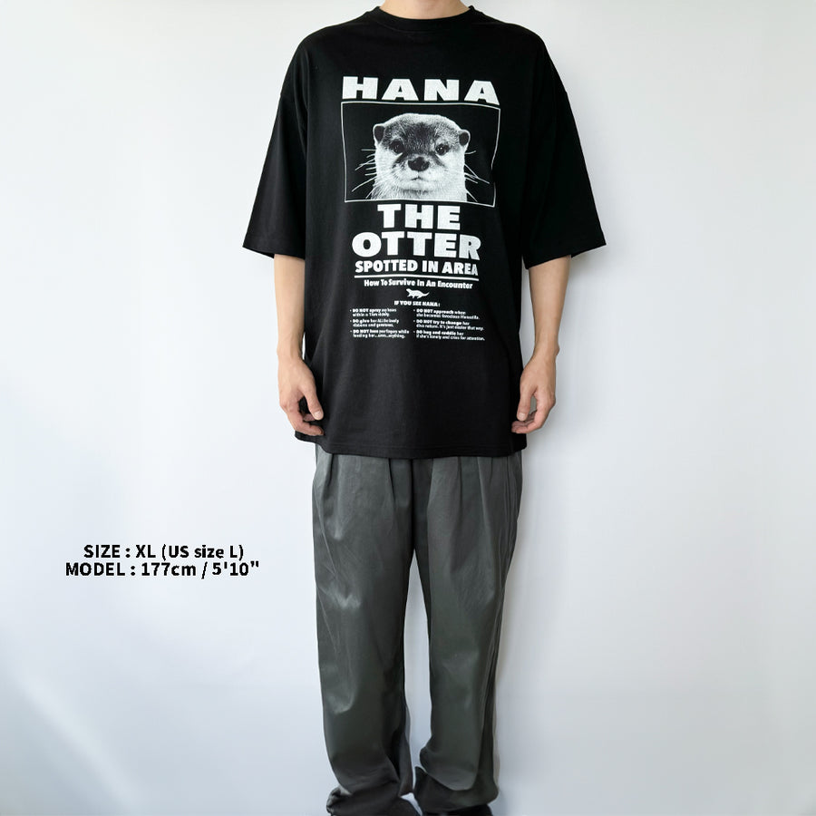 【NEW】「HANA THE OTTER」ビッグシルエットTシャツ