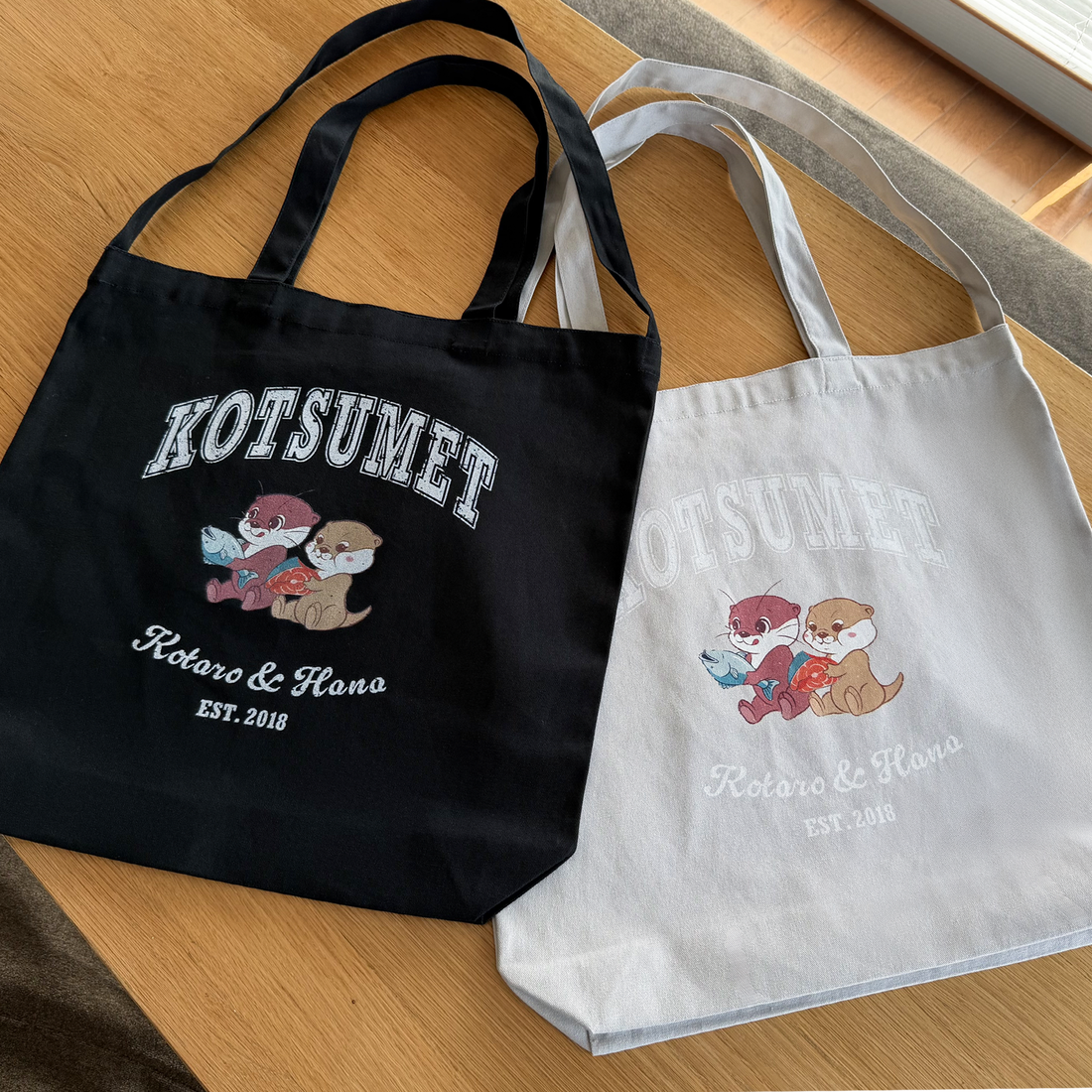 【NEW】カワウソコタハナ ２WAYトートバッグ BLACK