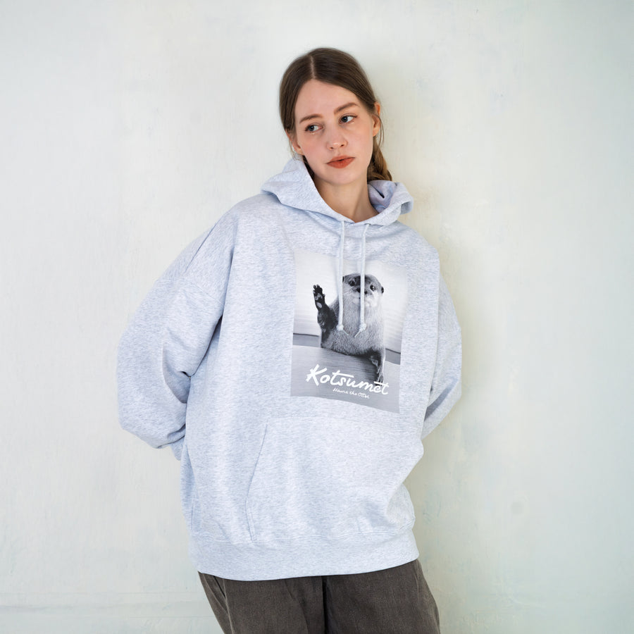 【NEW】カワウソハナ ビッグシルエットパーカー GRAY