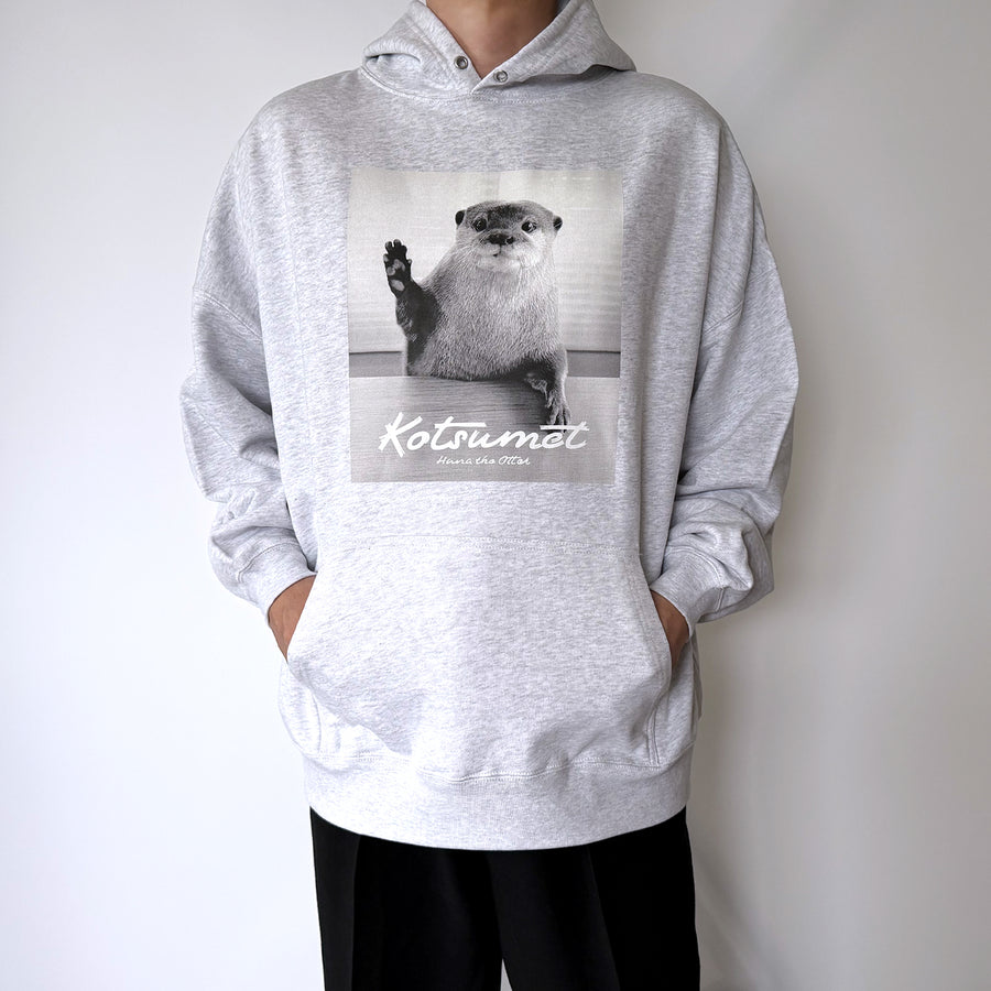 【NEW】カワウソハナ ビッグシルエットパーカー GRAY