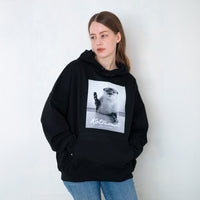 【NEW】カワウソハナ ビッグシルエットパーカー BLACK
