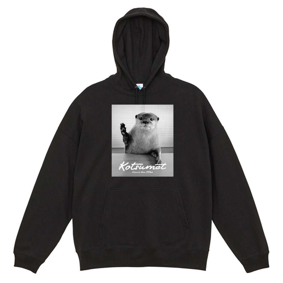 【NEW】カワウソハナ ビッグシルエットパーカー BLACK