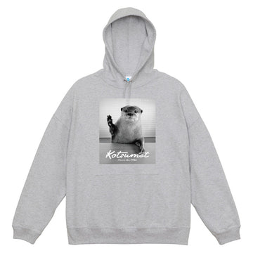 【NEW】カワウソハナ ビッグシルエットパーカー GRAY