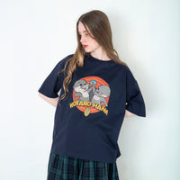 【再入荷】カワウソコタロー&ハナ Tシャツ「HIGH-FIVE」NAVY