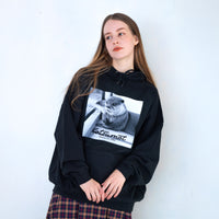 【NEW】カワウソコタロー ビッグシルエットパーカー BLACK
