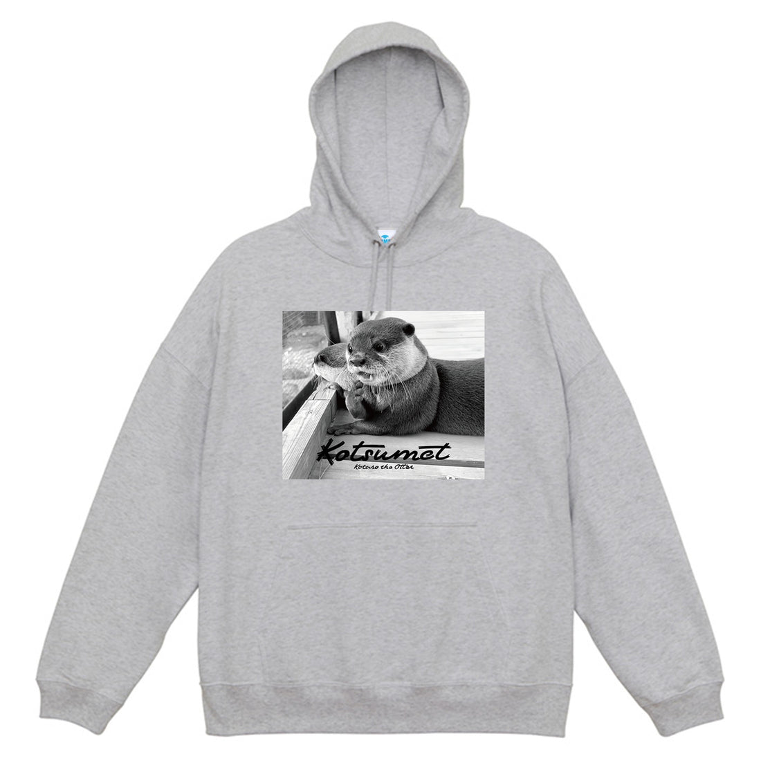 【NEW】カワウソコタロー ビッグシルエットパーカー GRAY