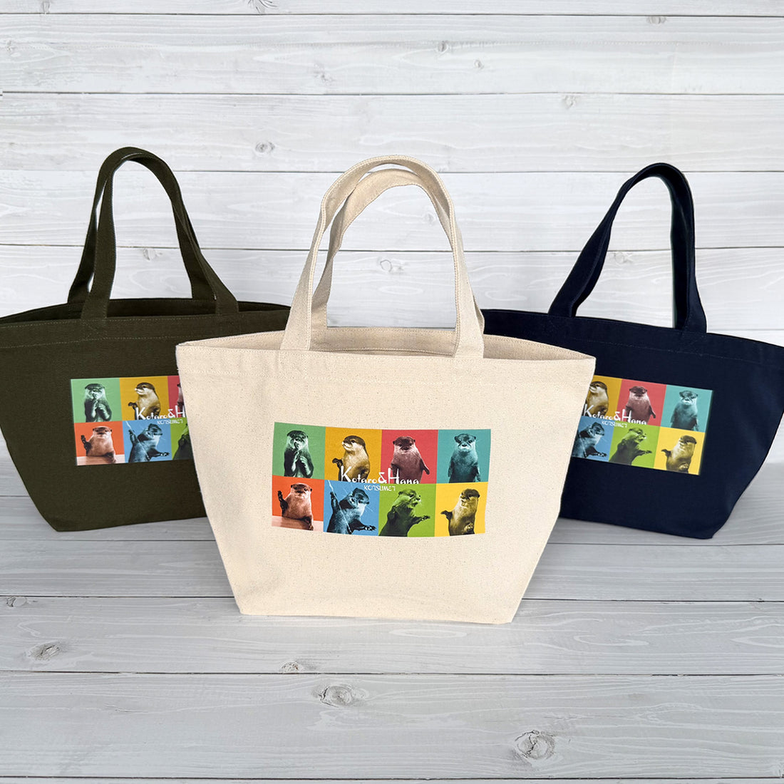 【NEW】Otter Kotaro & Hana Lunch Tote (Natural)