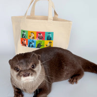 【NEW】Otter Kotaro & Hana Lunch Tote (Natural)