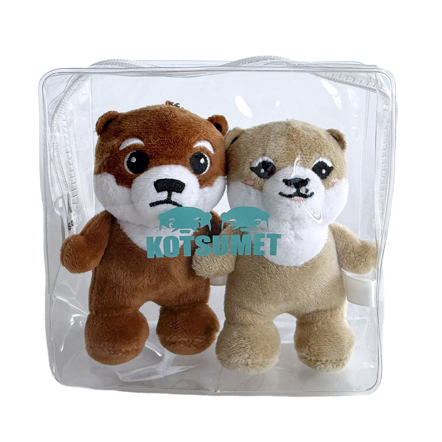 【NEW】カワウソコタロー&ハナ ぬいぐるみマスコットセット (12月初旬以降発送)