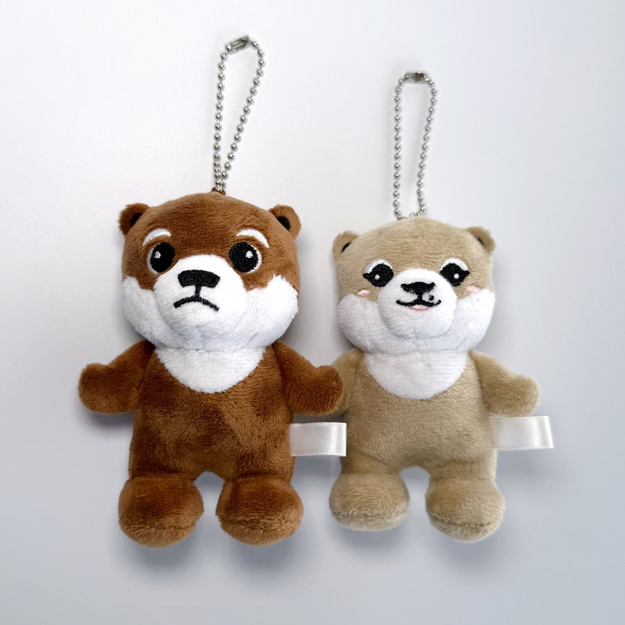 【NEW】カワウソコタロー&ハナ ぬいぐるみマスコットセット (12月初旬以降発送)