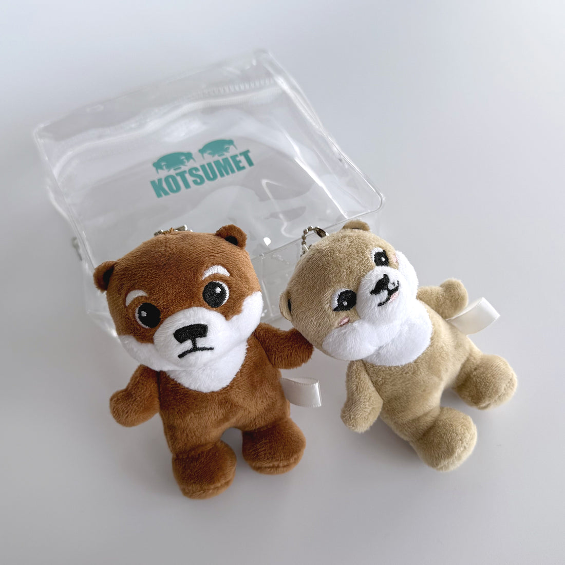 【NEW】カワウソコタロー&ハナ ぬいぐるみマスコットセット (12月初旬以降発送)