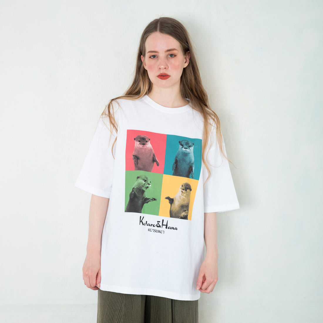【NEW】Kotaro & Hana Pop Art T-Shirt (White)