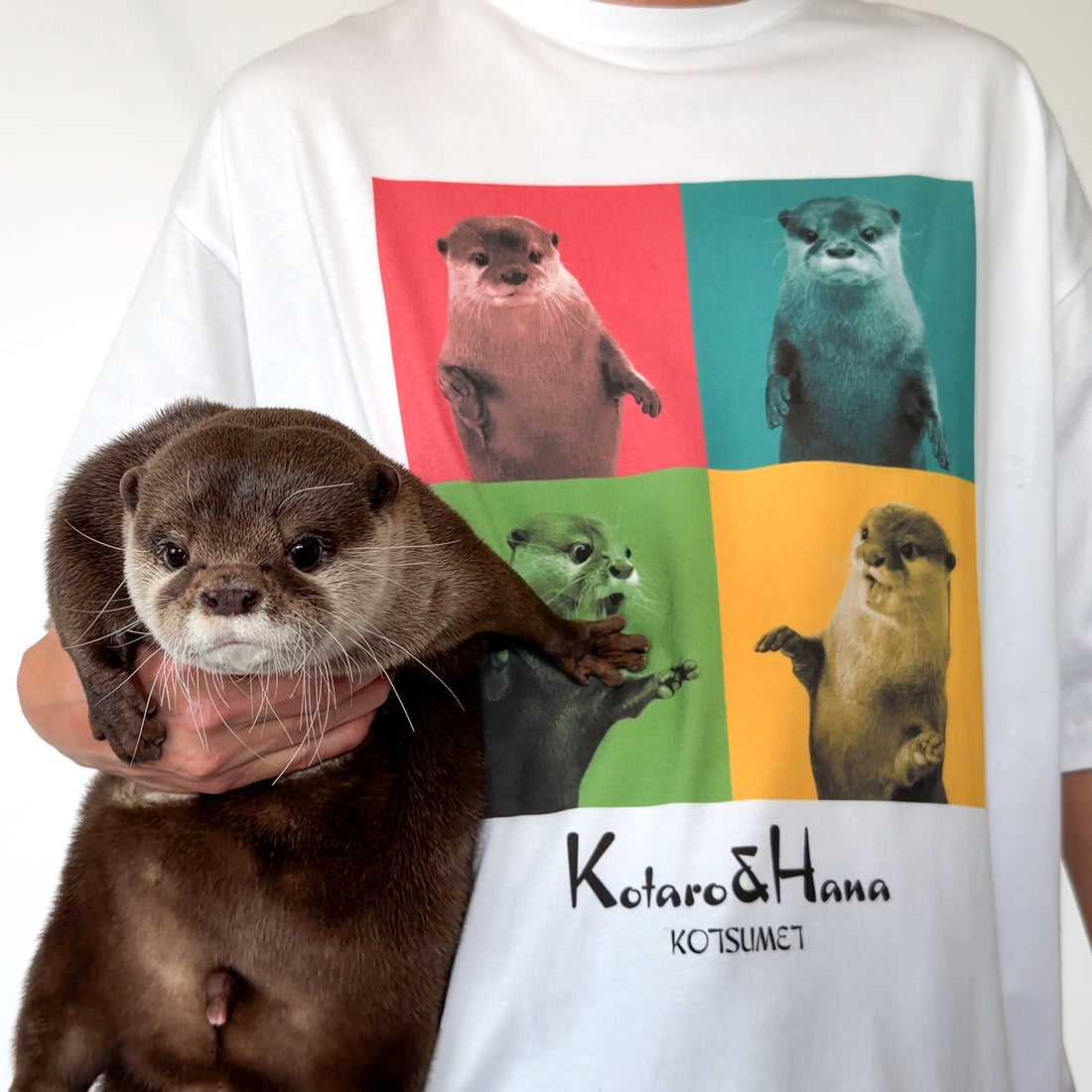 【NEW】Kotaro & Hana Pop Art T-Shirt (White)