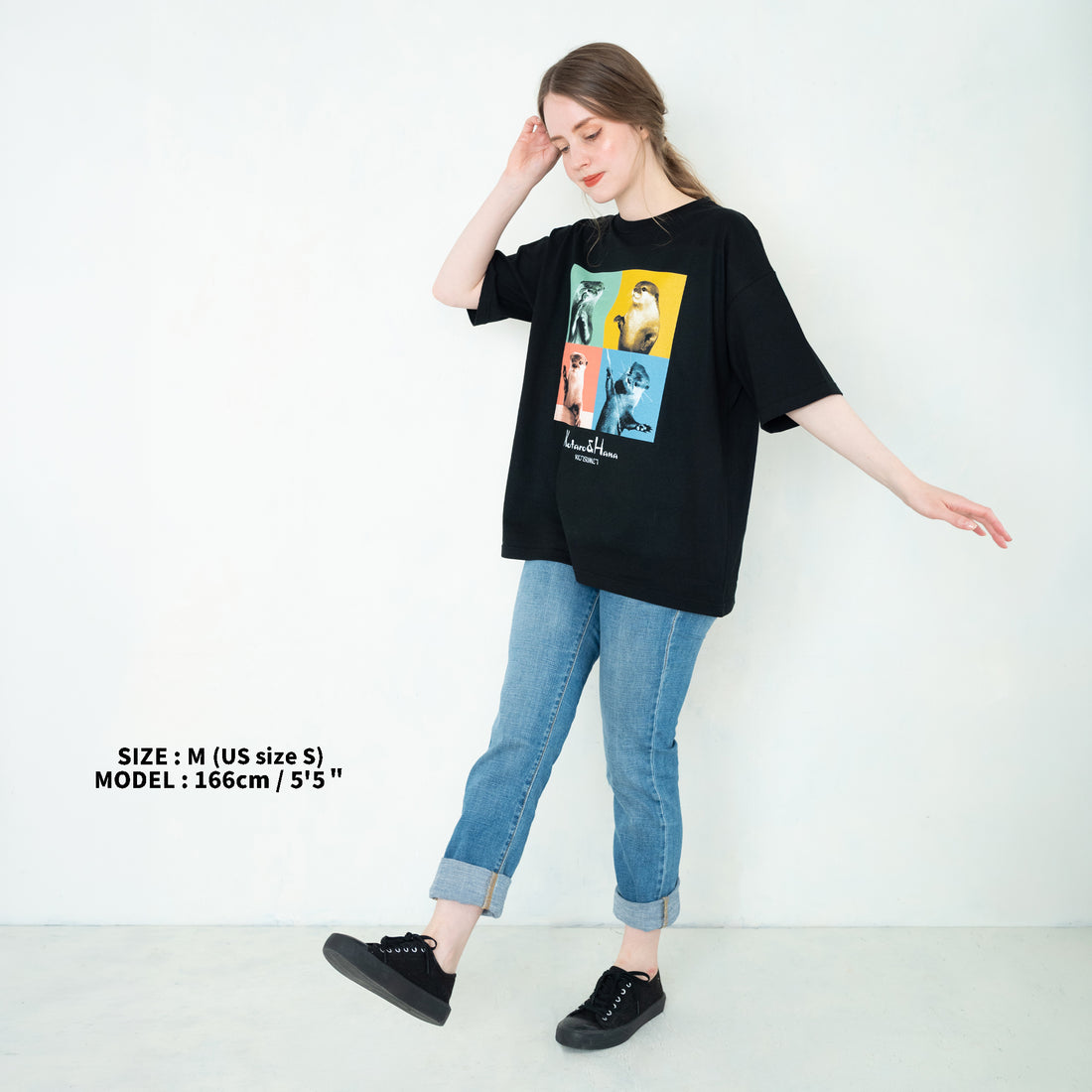 【NEW】Kotaro & Hana Pop Art T-Shirt (Black)