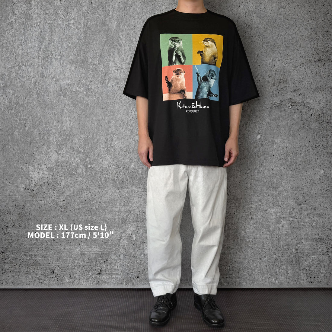 【NEW】Kotaro & Hana Pop Art T-Shirt (Black)