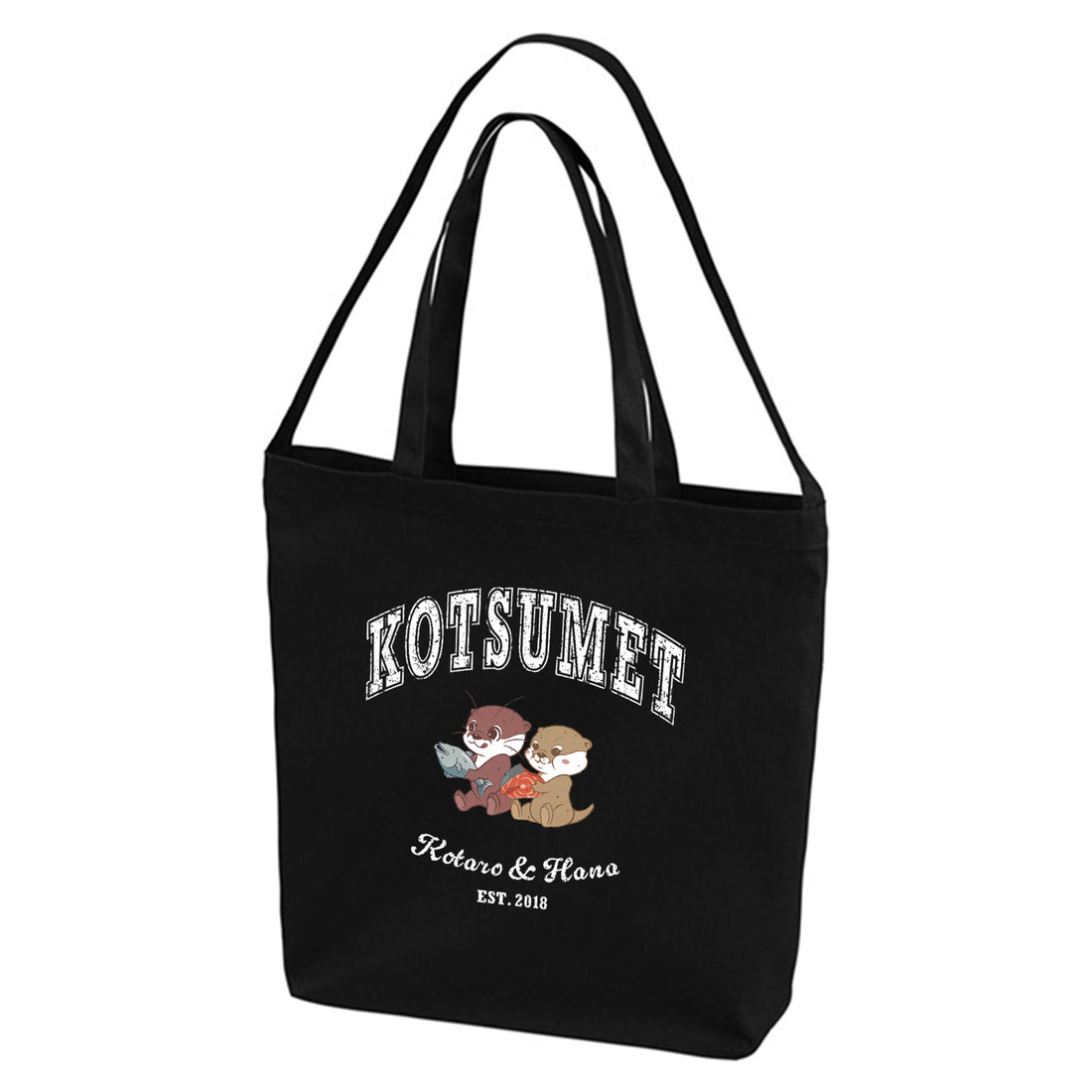 【NEW】カワウソコタハナ ２WAYトートバッグ BLACK