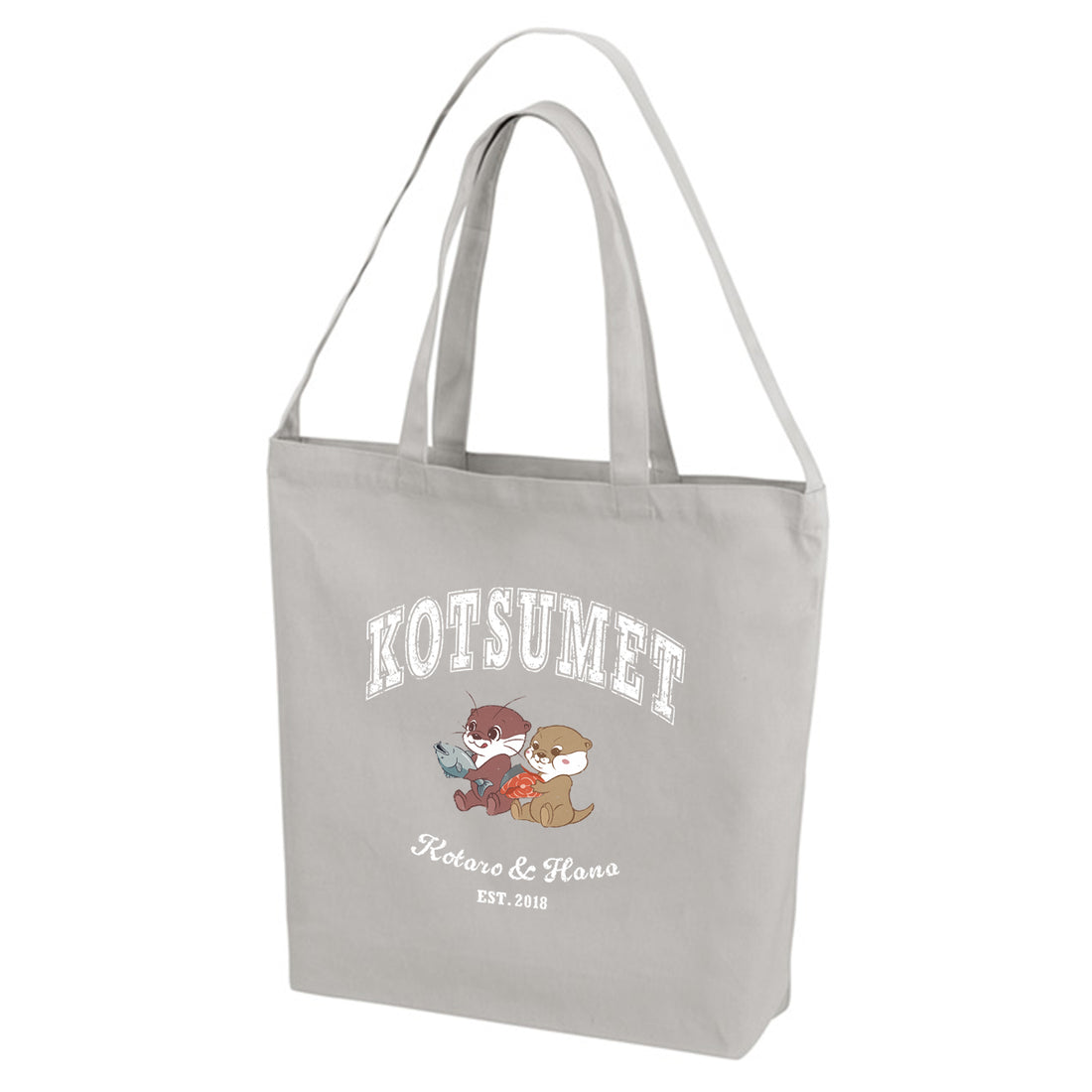 【NEW】カワウソコタハナ ２WAYトートバッグ GRAY