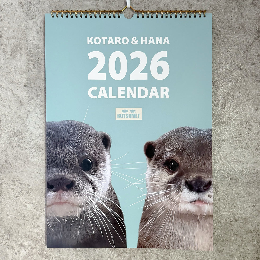 【NEW】カワウソコタロー&ハナ 壁掛けカレンダー2026