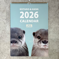 【NEW】カワウソコタロー&ハナ 壁掛けカレンダー2026