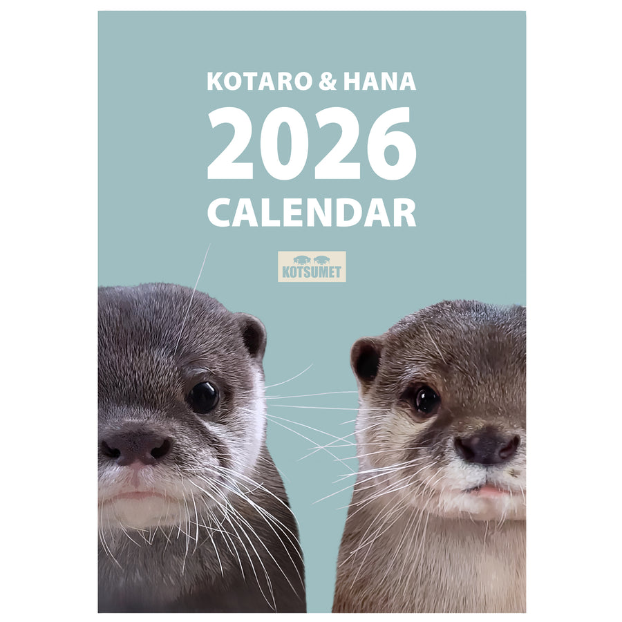 【NEW】カワウソコタロー&ハナ 壁掛けカレンダー2026
